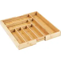 Greenblue - Bestekhouder - Bestekbak - Opbergbak - uitschuifbare bamboe - 325-500x430x45mm - GB379