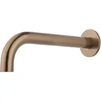 Wiesbaden Caral baduitloop rond 25 cm 1/2'' geborsteld brons koper