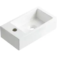 Boss & Wessing Fontein bws blong 40x22 kraangat links glanzend wit