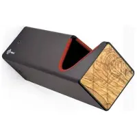 PARAX D-Rack M Muurbevestiging Zwart/Rood/Olijfhout