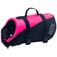 Besto Hondenzwemvest Deluxe roze/zwart
