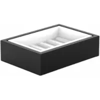 DECOR WALTHER Zeephouder Brownie STS Zwart Porselein Wit