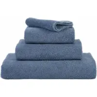 Abyss & Habidecor Gezichtsdoekje Twill Blue Stone (30 x 30 cm)