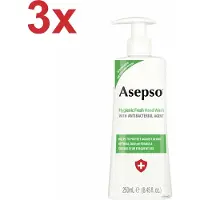Asepso - Hygienic Fresh - Antibacteriële Handzeep/Zeeppomp - 3x 250ml - Voordeelverpakking