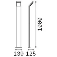 Ideal Lux LED tuinpadverlichting - tuinlamp Style, wit / opaal, Aluminium, Modern, LED buitenlamp
