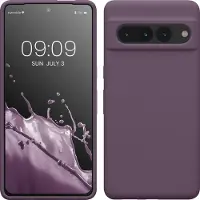 Kwmobile telefoonhoesje geschikt voor Google Pixel 7 Pro - Hoesje met siliconen coating - Smartphone case in Bleke iris