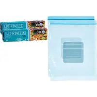 Leknes Keuken/diepvries vershoud zakken - 40x stuks - 25 x 30 cm - transparant - diepvrieszakken - voedsel luchtdicht bewaren
