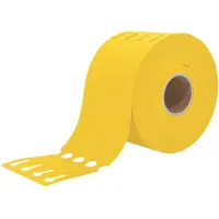 Combicraft Sleufetiketten Geel 250x25mm voor Thermo Transfer Printers - Rol van 1500 stuks