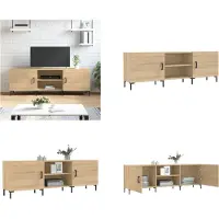 vidaXL Tv-meubel 150x30x50 cm bewerkt hout sonoma eikenkleurig - Tv-meubel - Tv-meubelen - Tv Kast - Opbergkast