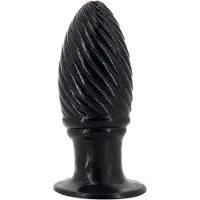 Pluggiz - Rampy - Buttplug - 11 x 4,3 cm - PVC - Zwart