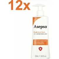 Asepso - Fresh - Antibacteriële Handzeep/Zeeppomp - 12x 250ml - Voordeelverpakking