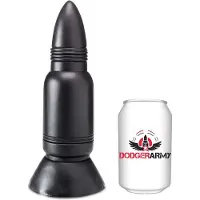 Dodger Army - Missile - Dildo - 20 x 6,5 cm - PVC - Zwart