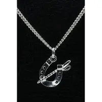 MOOYE ® - Collectie Zilveren Hoef rijzweep ketting hanger