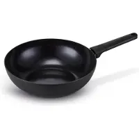 Brabantia NERO Wokpan - Ø 30 cm - 100% PFAS vrij- 100% Gerecycleerd - Keramische antikleeflaag - Geschikt voor inductie