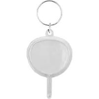 Combicraft Plexiglas sleutelhanger blanco lolly 46x70mm - 25 stuks