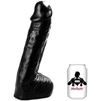 Hardastic - Super James - Dildo - 25 x 7,5 cm - PVC - Zwart