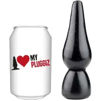 Gangbangster - Nuzz - Buttplug - 11 x 4,5 cm - PVC - Zwart