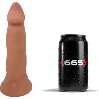 665 - Sakura - XXL Dildo - Beige - Liquid Siliconen - Maat M