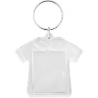 Combicraft Plexiglas sleutelhanger blanco T-shirt 55x52mm - 10 stuks