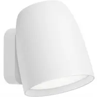 Bover Nut Wandlamp Buiten White | Push-button on fixture (Dimmable)