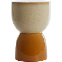 Light & Living Kruk Ø28,5x42 cm FINCA keramiek glans crème+oker (Bruin, 28.5x42x28.5 diameter: 28.5cm)