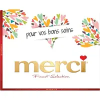 Merci barres de chocolat avec inscription "pour vos bons soins" - Finest Selection Assorted - 250g