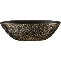 Mica Decorations Bloempot Arthur - 48x19x15 cm - Terracotta - Goud