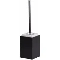 DECOR WALTHER WC Borstel Brownie SBG Zwart Met Porselein Wit En Borstel Chrome