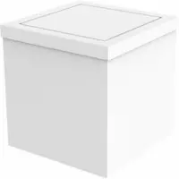 DECOR WALTHER Papierbak DW 114 Met Deksel Mat Wit