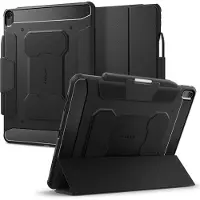 Spigen Geschikt voor Apple iPad Air 6 13 inch (M2) 2024 - Rugged Armor - Book Case Hoesje - Zwart