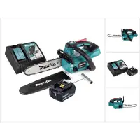 Makita Kettingzaag, DUC 254 RF1 Accu Kettingzaag 18 V 25 cm Borstelloos + 1x Accu 3.0 Ah + Lader (Accu kettingzaag)