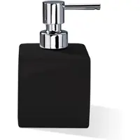 DECOR WALTHER Zeepdispenser Porzellan 430 ml Vierkant Matt Zwart