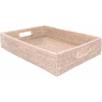 DECOR WALTHER Opbergmand Basket Rechthoek Rattan Licht