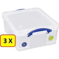Really Useful Box 3 x Opbergbox * 18 liter * 48x38x20cm