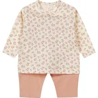 Dirkje pyjama met all over print roze Meisjes Stretchkatoen Ronde hals - maat 86/92