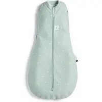 ErgoPouch Cocoon inbaker slaapzak - 1,0 Tog - 2-in-1 Slaapzak - Combi Slaapzak Baby + Inbakerslaapzak - Slaapzakken - Newborn - 50 cm - Sage