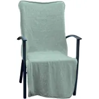 Linnick Tuinstoel Handdoek Stoel Handdoek Microvezel 136x57cm + 15 - sea green