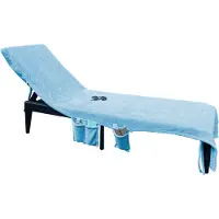 Linnick Strandlaken Ligbed Handdoek Microvezel 75x215cm (3 in 1) - blue