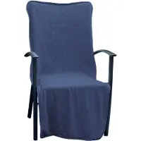 Linnick Tuinstoel Handdoek Stoel Handdoek Microvezel 136x57cm + 15 - marine