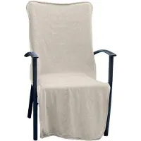 Linnick Tuinstoel Handdoek Stoel Handdoek Microvezel 136x57cm + 15 - sand