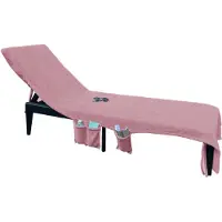 Linnick Strandlaken Ligbed Handdoek Microvezel 75x215cm (3 in 1) - rosé