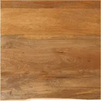 vidaXL Tafelblad met natuurlijke rand 40x40x3,8 cm massief mangohout