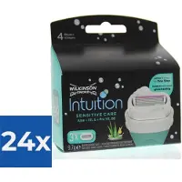 Wilkinson Sword Wilk intuiti.dry skin mes sens 3 st - Voordeelverpakking 24 stuks