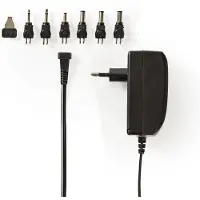 Nedis AC Adapter, 24W, 9-24V, 6 tips