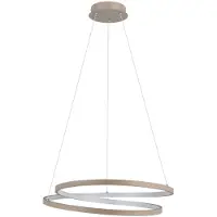Eglo Ruotale Hanglamp - LED - Ø 55 cm - Zandkleur/Beige/Wit