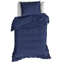 De Witte Lietaer OLIVIA Dekbedovertrek Blue indigo 140x200/220