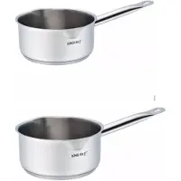 KINGHOFF 2 x Kinghoff steelpan Ø16 cm en Ø18 cm - 1.5 en 2,1 liter