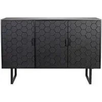 Puur Lazaro dressoir hoog - zwart