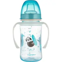 Canpol Babies | EasyStart | Siliconen Trainingsbeker | 240ml | PP | EXOTISCHE DIEREN | blauw 6+ m