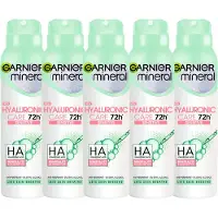 Garnier Hyaluronic Care Sensitive Deodorant Body Spray - 72H Deodorants Bodyspray voor Gevoelige Huid - 5 x 150ml - Deodorant Vrouw Voordeelverpakking